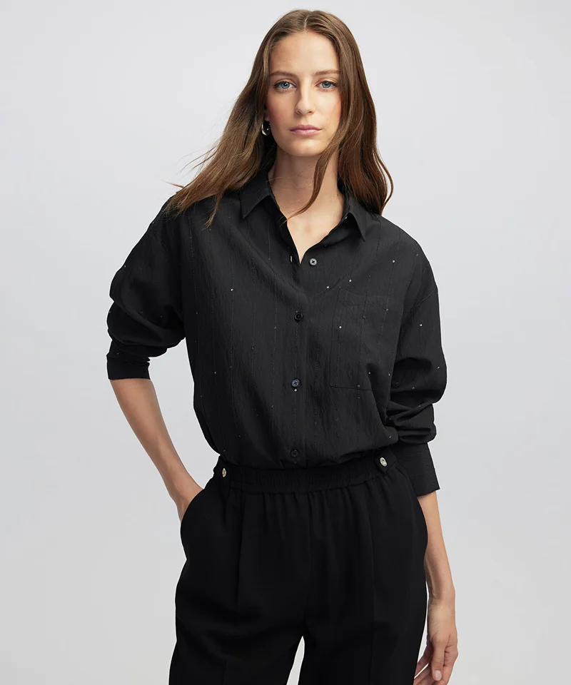 ابيكول Elastic Waist Carrot Trousers